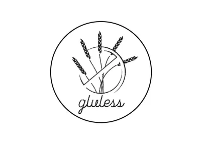 Gluless - Gluten free bakery logo bakery bakery logo food truck gluten gluten free health food healthy logo pastry vegan wheat