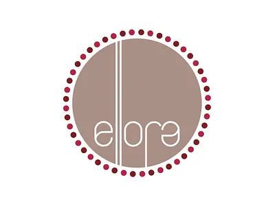 Ellora Contemporary Jewellery Logo chain circular logo dots elegant handmade jewellery logo jewellery logo logo design