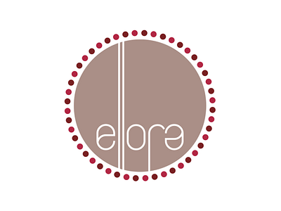 Ellora Contemporary Jewellery Logo chain circular logo dots elegant handmade jewellery logo jewellery logo logo design