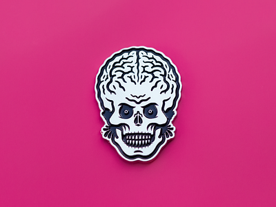 Martian Pin alien enamel pin mars attacks martian space