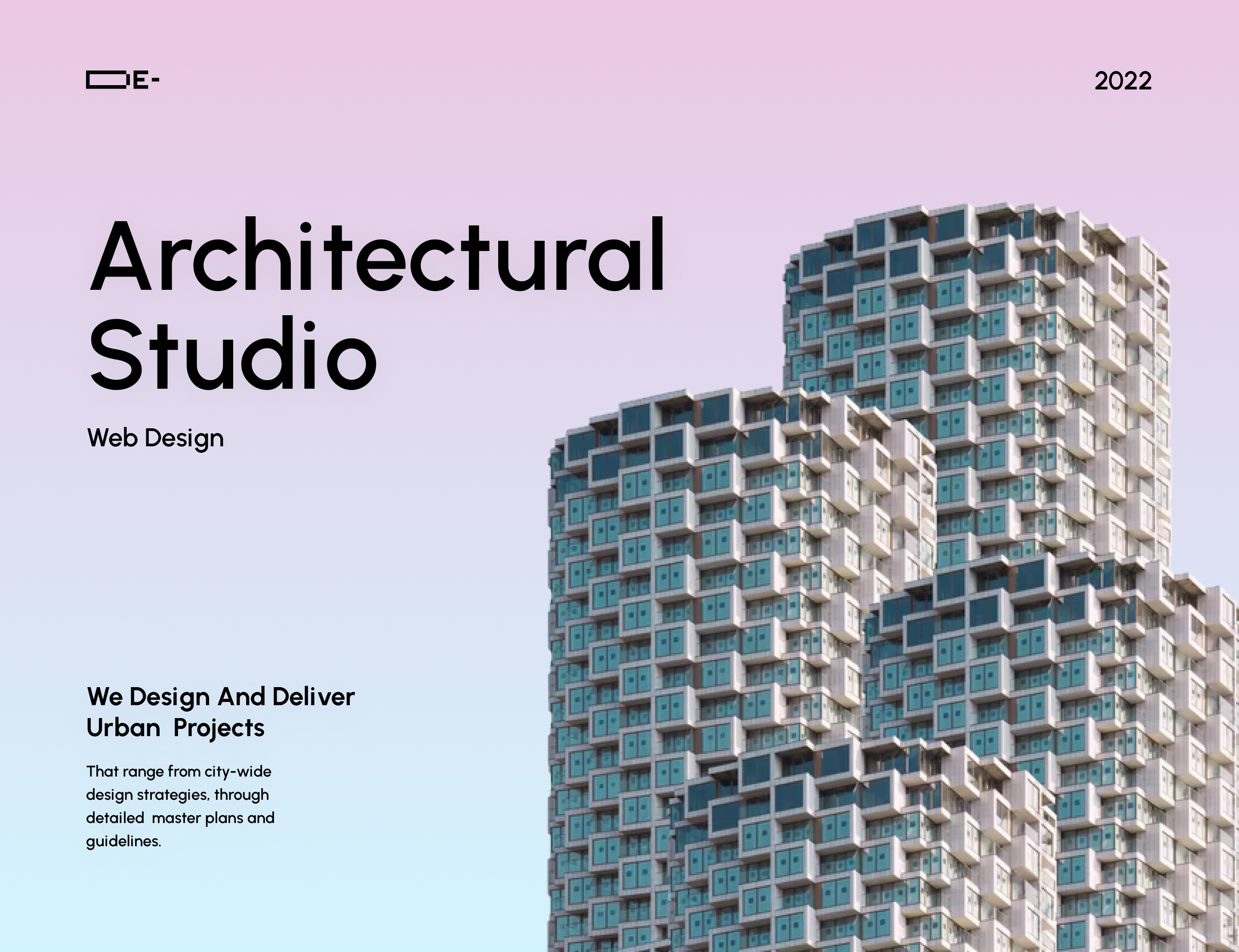 Architectural Studio Website. agency architect architectural architecture architecture design case casestudy clean color creative interior architecture interior design interiors landing minimal orix real estate sajon ui designer