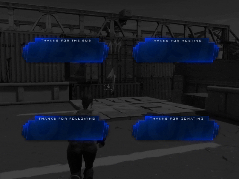 Animated Twitch Alert V1 3d alert animated graphic motion stream twitch