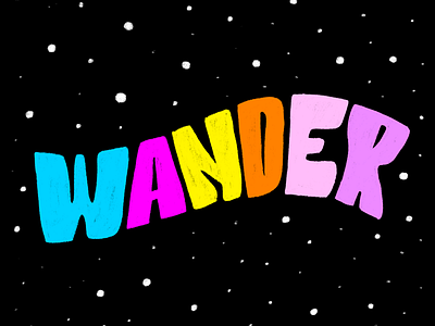Wander galaxy ipad lettering lettering procreate wander