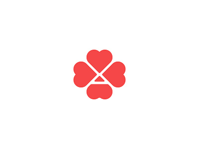 Ace Of Hearts branding design heart logo mark