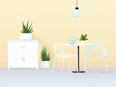 Sofa and flowers 5 drawing flower illustration light table