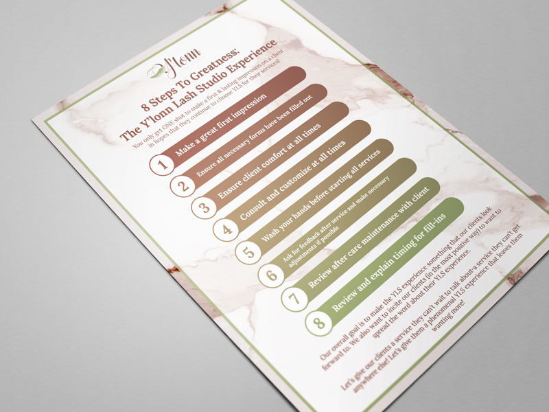 Example of 8 Steps to Greatness