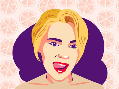 Portrait character face flat girl illustration illustrator people portrait vector woman