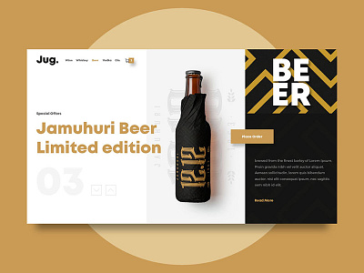 Jug Interface grid interface landing minimal ui ux web website