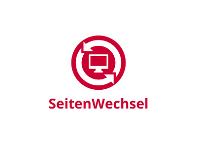 Seiten Wechsel Logo app brand computer it logo page recycle tune turner