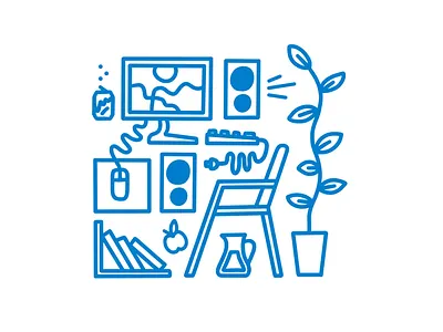 Gaming birthday computer editorial gaming illustration ipad procreate