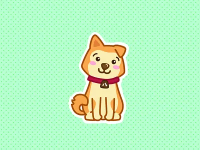 Hachi cute dog hachi pastel
