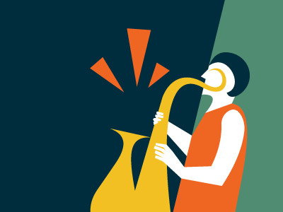 Saxophone illustration jazz saxophone vetor