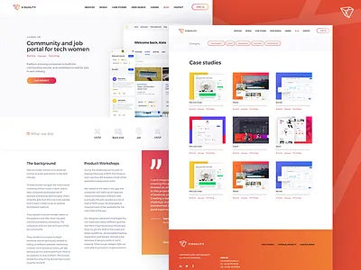 Visuality - exploring new version of case study case category list portfolio study ui ux