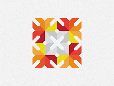 Abstract Autumn Logo Design Concept color combinations leaves exploration visual brand flat autumn nature logo identity icon logos logofolio geometric orange leaf color patern light design red selection branding simple circle illustration simple shape mark style guide bright vector logomark design