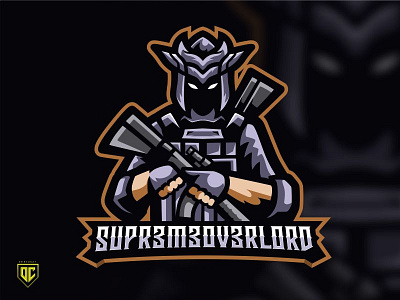 SUPR3M3OV3RLORD esport iluastration mascot