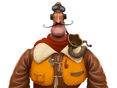 Royal Air Force Pilot ​ character characterdesign pilot raf royalairforce ww2