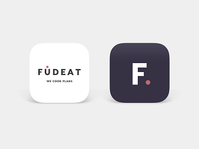 Fudeat Logo & Symbol app brand branding catering color design eat food foodie graphic design logo type