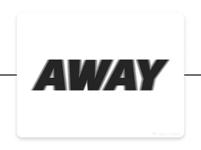 AWAY LOGO fresh glitch graphicdesign illusion logo minimalist