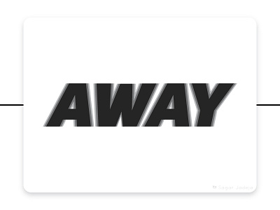 AWAY LOGO fresh glitch graphicdesign illusion logo minimalist