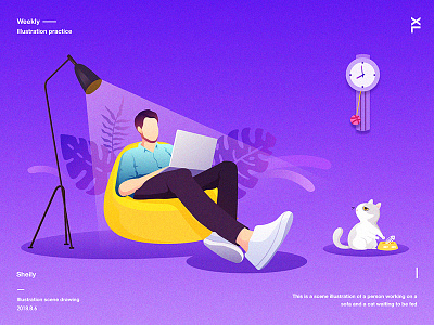 Pleasant work debut dribbble hello illustrator welcome