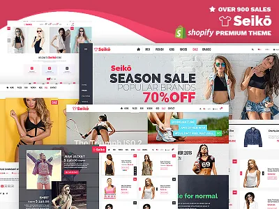 Seiko - Premium Shopify Theme author design envato exclusive fashion premium shop shopify theme themeforest ui ux
