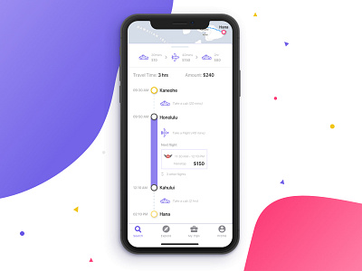 Travel App - Part 2 booking design geo iphone location map notification travel ui x