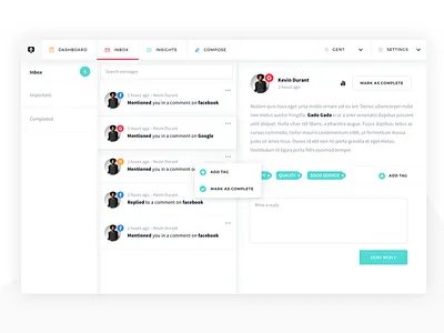 Are They Happy - Inbox client email inbox mail messages messaging minimalism