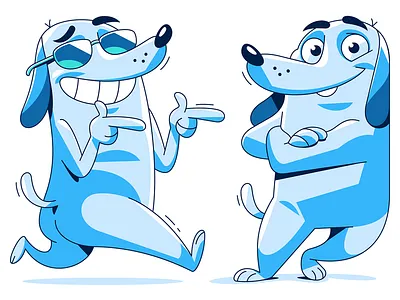 Cool Dog character coreldraw hotspotshield illustration mamozinger vector