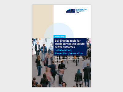 GO Lab Evidence Report cover design art direction graphic design print design