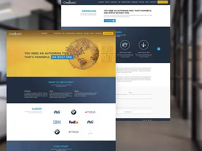 CreativeU - Marketing Website e learning platform lms lrs marketing moodle
