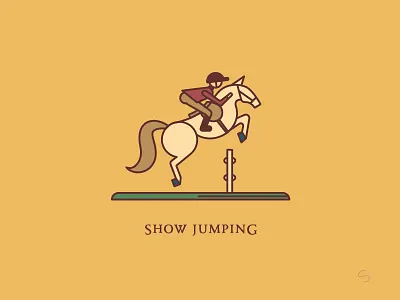 Show Jumping adventure equestrian espana horse illustration minimal rider santander show jumping spain travel vector