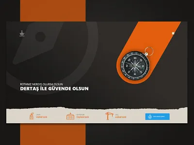 Transport Company (DERTAS) flight orange ship transport transportation truck web design