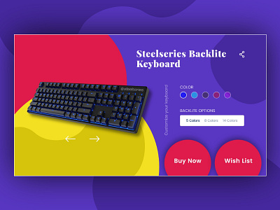 Day 033 - Customize Product - Daily UI challenge dailyui dribbble keyboard