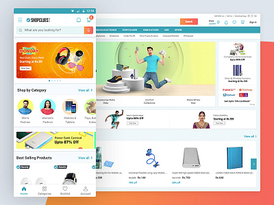 Shopclues buyer experience for mobile and web android app android e commerce app android shopping app buyer android buyer experience buyer side indian e commerce indian shopping app shopping app