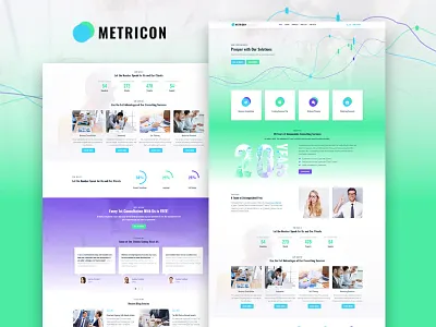 Metricon — Corporate Business Elementor Template business consulting corporate demo skin web design website wordpress