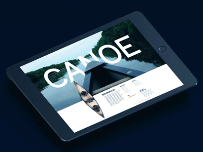 Ui/Ux - John's Kayak - Template daniele galasso gif johns kayak mobile nopeidea promo smartphone template ui ux