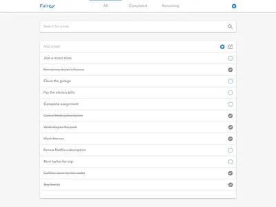 Minimal Todo List - Desktop todo todolist