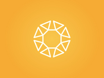 SUN! geometric icon geometry logo minimal octagon sun triangle