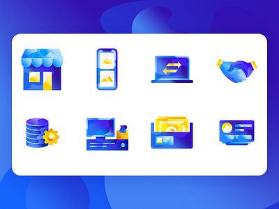 Icon Style Exploration design freebie gradient icon icons illustration interface pack set ui user web