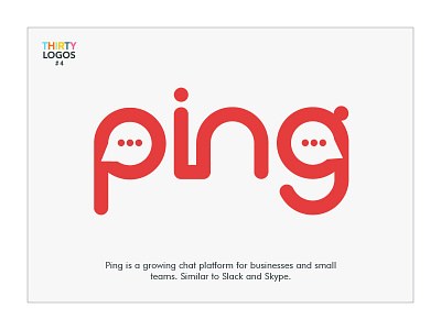 Thirty Logos Day Four - Ping designer graphic graphicdesign graphicdesigner graphics logo logodesign logodesigner logopassion logos thirtylogos thirtylogoschallenge