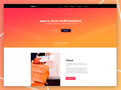 Landing page - Agency design landing page ui ux web