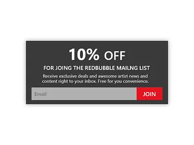 Pop Up / Overlay — 016 #dailyui 016 dailyui overlay pop up