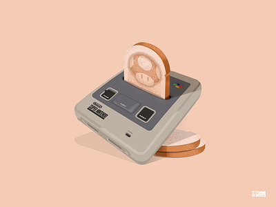 Super Toaster digital art gaming illustration illustrator jeux video toaster vector