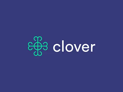 Clover Logo app clover design finance financial line icon logo minimal mobile