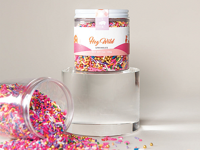 Hog Sprinkles badge design branding candy identity logo packaging typography