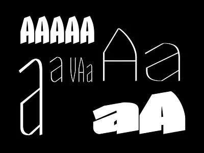 Letter A and a with it's variations calligraphy font lettering skeleton font skeleton type skeleton type design type design