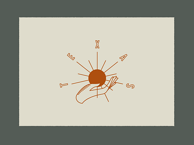 Texas branding hand drawn illustration lettering logo logotype script