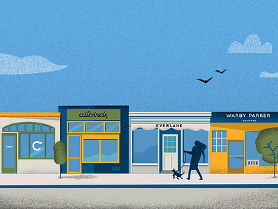 USC News - Illustration art design editorial flat graphic illustration simple storefront texture