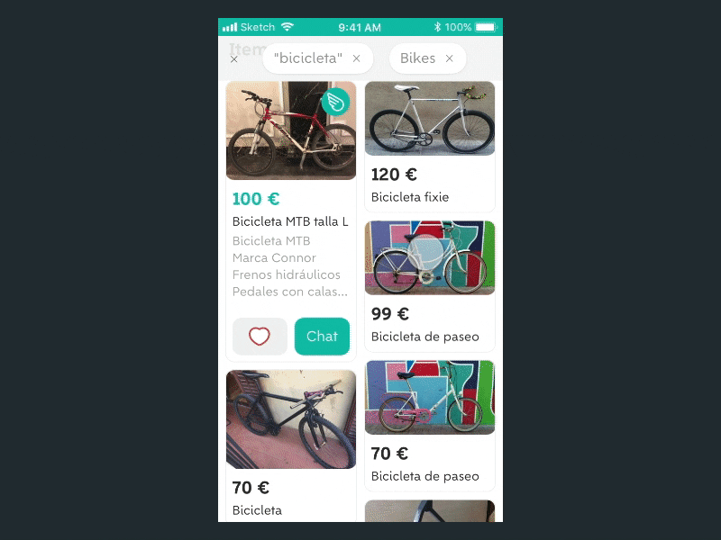 Wallapop card transition card flinto prototype prototyping transition ui uiux ux wallapop