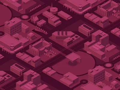 Tempe arizona city isometric tempe